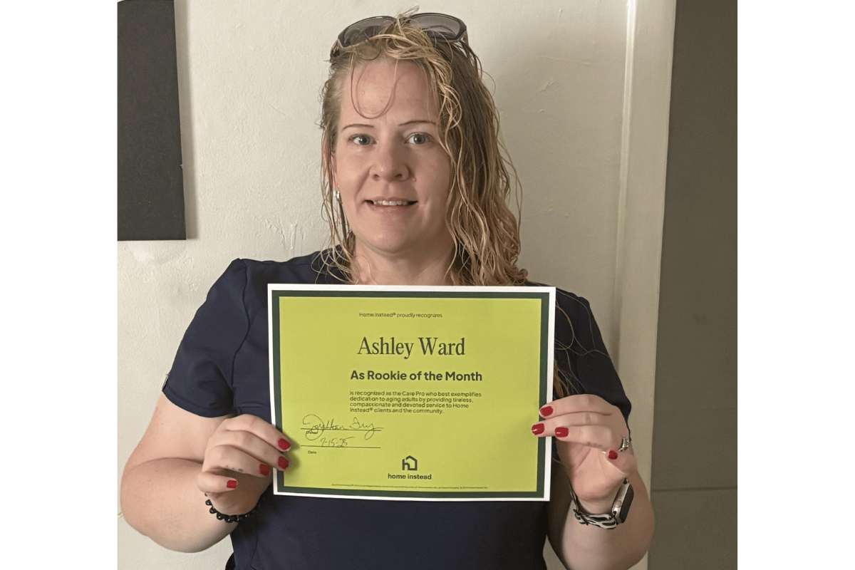 June Rookie Care Pro of the Month Ashley Ward