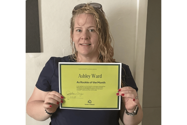 June Rookie Care Pro of the Month Ashley Ward