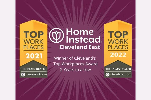 Home Instead Cleveland East Wins Top Workplaces Award hero
