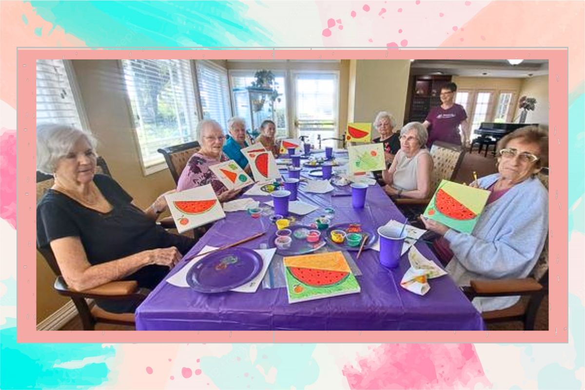 Home Instead Sponsors Arts & Crafts at Brookdale Senior Living Monrovia, CA