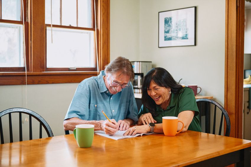 Home Instead Caregiver with senior client