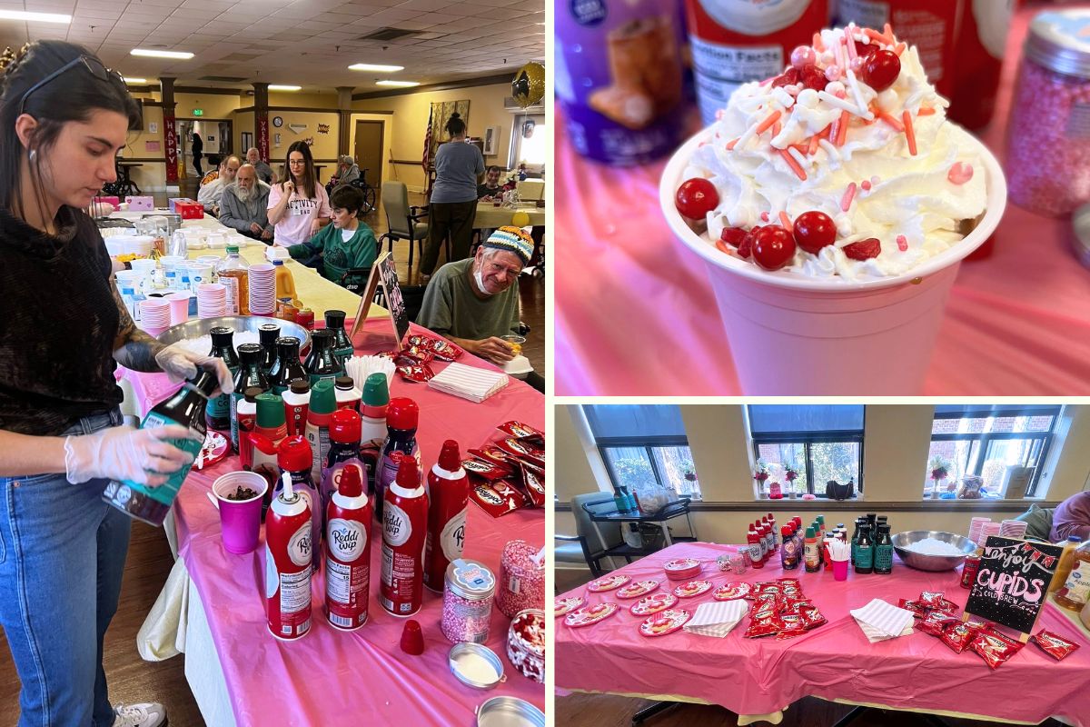 Home Instead at Virginia Beach Healthcare & Rehabilitation Center Valentine's Day