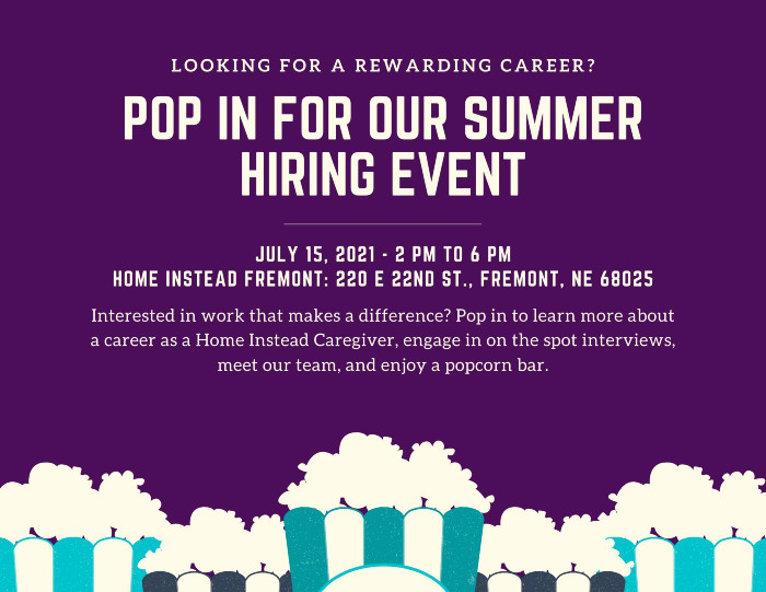 Home Instead Summer Hiring Event Brochure