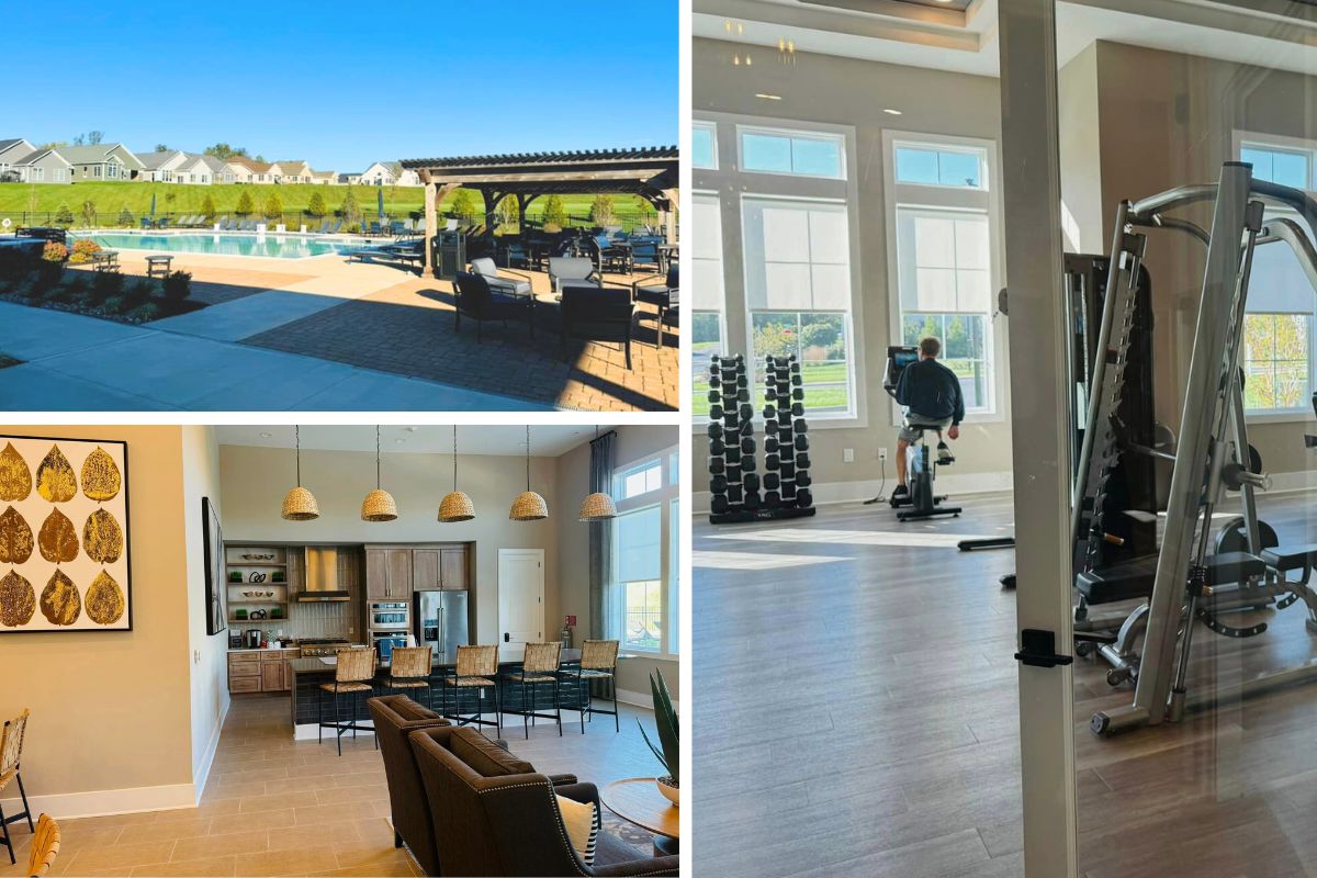 Home Instead Visits the 5-Star Clubhouse at Traditions of East Petersburg, PA collage