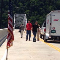 bridge reopening in Carthage, TN