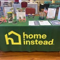 home instead booth at the shelby senior information fair