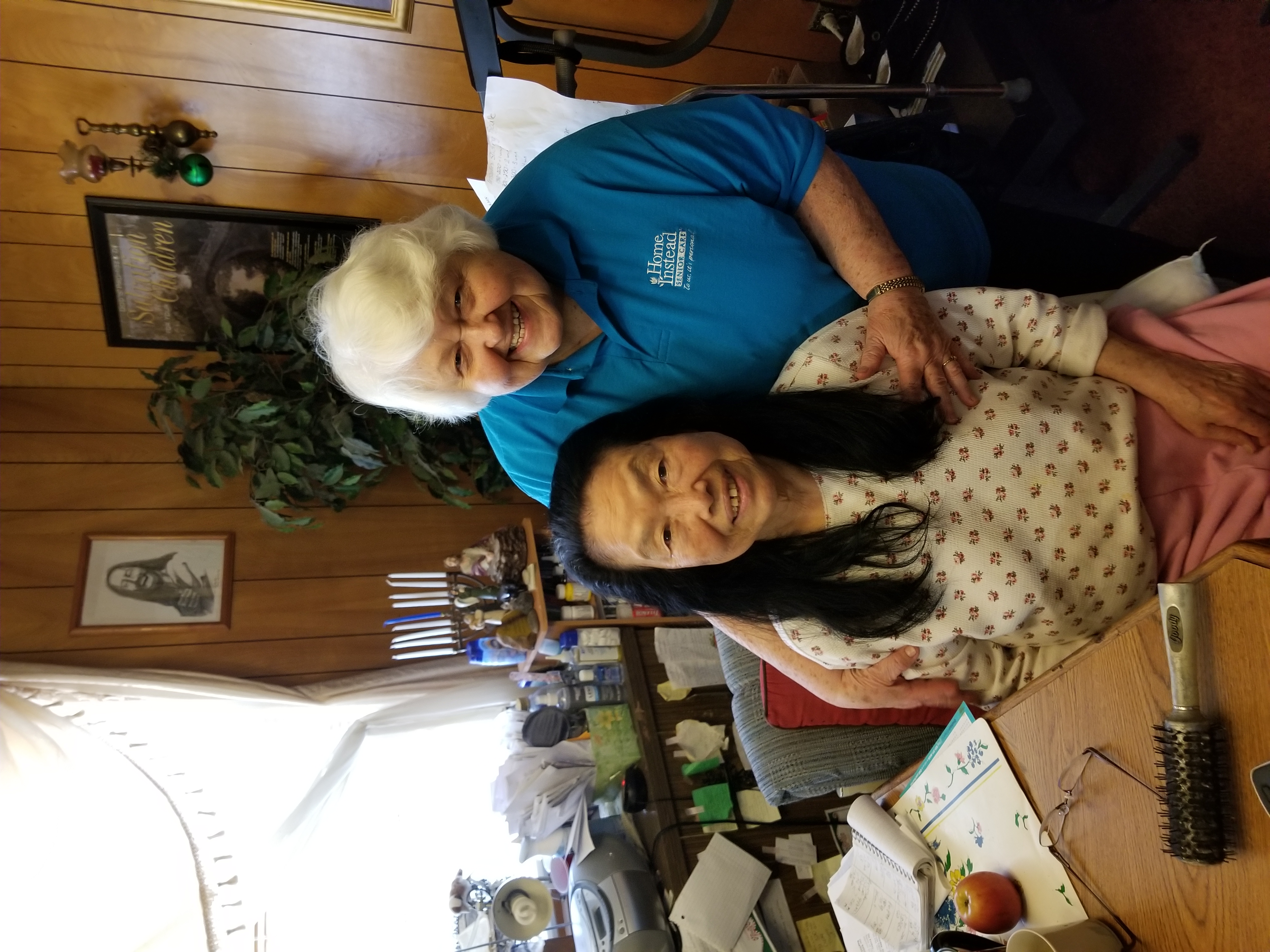 Home Instead Caregivers with client for Live-In Care Services