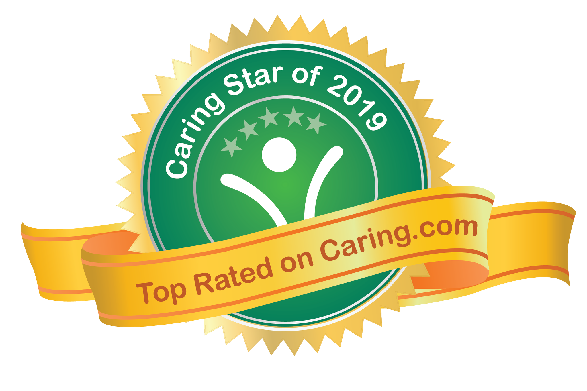 Caring Star of 2019, Top Rated on Caring.com