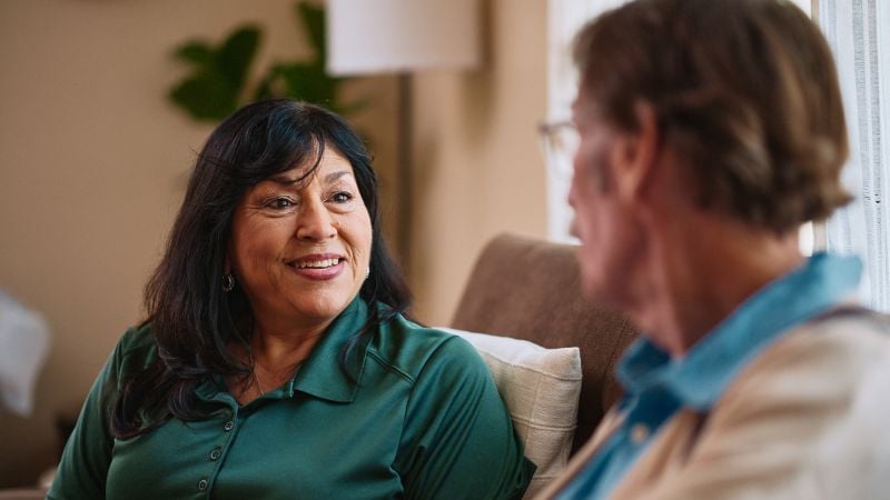 Home Instead caregiver with senior client in Longboat Key, FL