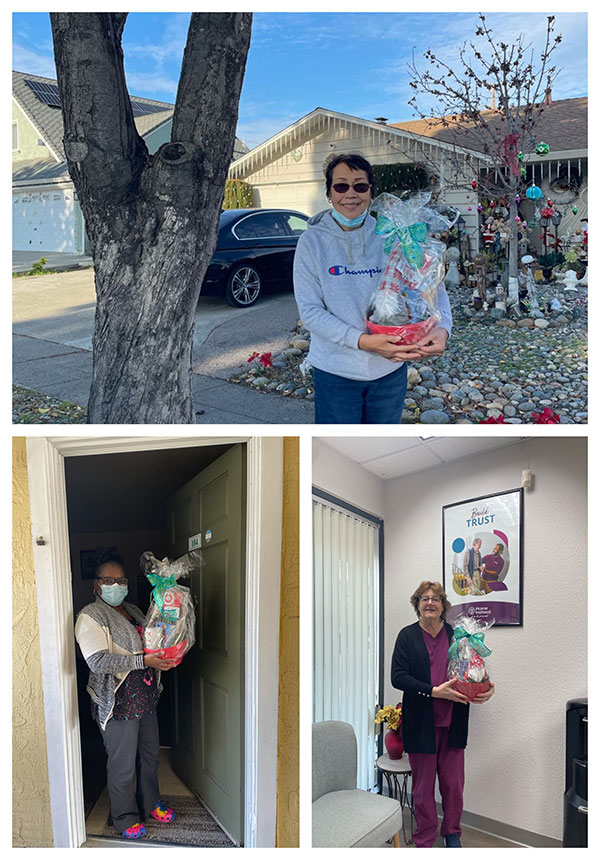 collage of home instead caregivers in fremont california