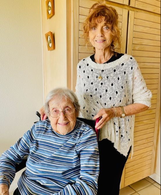 home instead palm desert california caregiver with senior in wheelchair