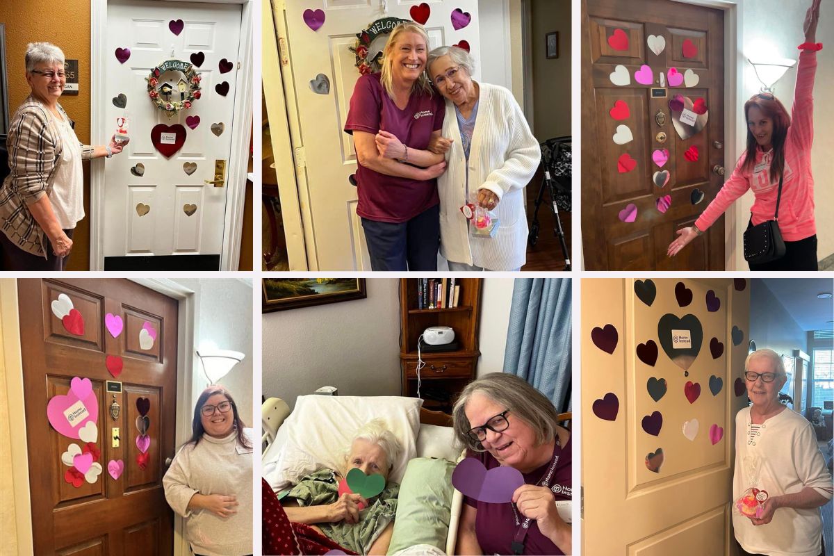 Home Instead of Sun City Spreads Love to Caregivers and Clients for Valentine's Day! collage