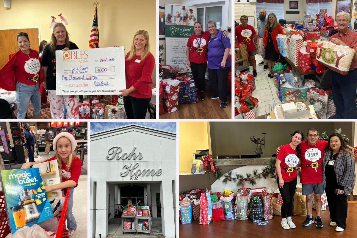 Home Instead Celebrates Be a Santa to a Senior Success in Lakeland, FL collage
