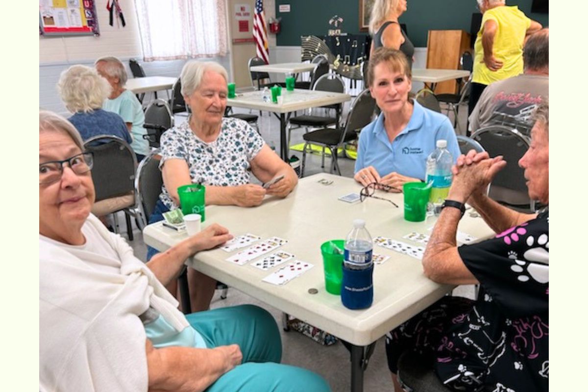 Home Instead Sponsors Card Bingo at Dreamland Villa in Mesa, AZ