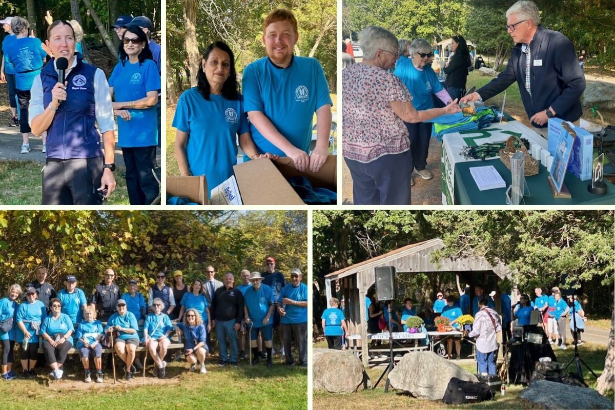 Home Instead Walks for Health in Braintree, MA collage