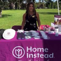 home instead booth at senior center event in winthrop