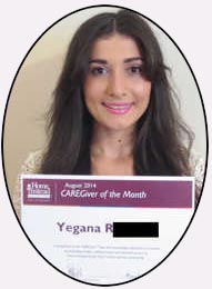 Yegana was Etobicoke Best Caregiver during August 2014