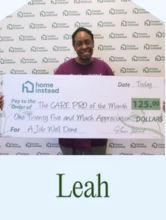 February 2026 Care Professional of the Month, Leah J.