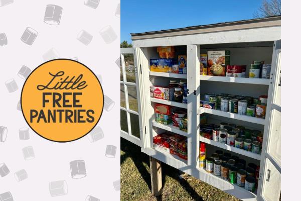 Home Instead Fills Little Free Pantry in Lincoln, NE