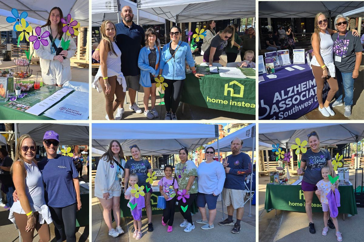 Home Instead Joins the 2025 Walk to End Alzheimer's in West Valley, AZ collage