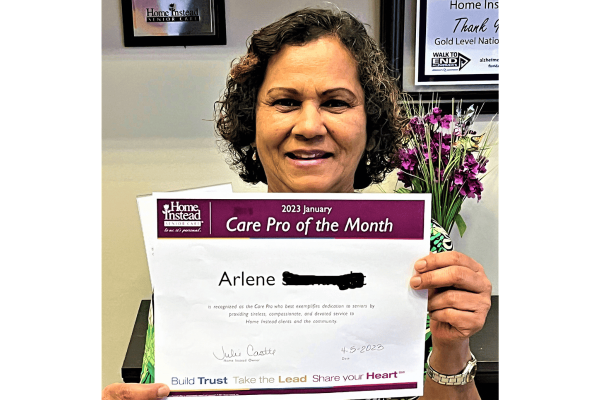 Photo of February 2023 Care Professional of the Month Arlene Seenaught