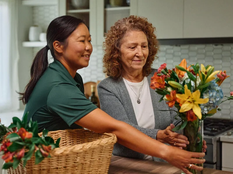 carepro woman boquet