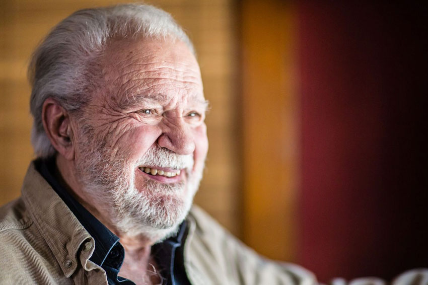 elderly gentleman smiling